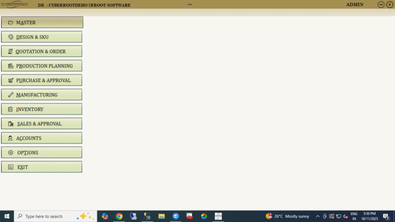 Main Menu screenshot